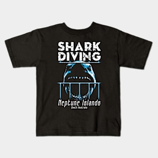 Shark Diving at Neptune Island Kids T-Shirt